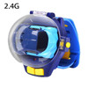 2.4G Mini Cartoon RC Small Car Analog Watch Remote Control Cute Infrared Sensing Model Charge Toys For Children Gifts