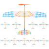 10 Pcs Airplane Model Glider Vintage Decor Glue Handmade Toy Biplane Aircraft Kids DIY Plastic Toddler Socks