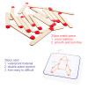 Montessori Matches Puzzles Game Wooden Toys DIY Math Geometry Board Game Thinking Match Logic Training Educational Toys For Kids