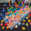 QWZ Kids Montessori Educational Wooden Math Toys Children Busy Board Count Shape Colors Match Fishing Puzzle Learning Toys Gifts