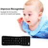 Remote Control Shape Pacifier BPA Free Baby Teething Artifact Soft Chewing Toy Black for Dental Care for Newborn Infant