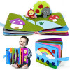 Montessori Baby Busy Board 3D Toddlers Story Cloth Book Sensory toys for babies Education Habits Toys books for kids from 0-3