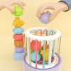 Colorful Shape Blocks Sorting Game Baby Montessori Learning Educational Toys For Children Bebe Birth Inny Baby Et Éducation Gift