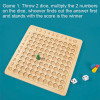 99 Multiplication Board Game Wooden Montessori Kids Learning Educational Toys Math Counting Hundred Board Interactive Thinking