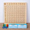 99 Multiplication Board Game Wooden Montessori Kids Learning Educational Toys Math Counting Hundred Board Interactive Thinking