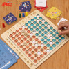 Multiplication Table Learning Board Game Children Wooden Montessori Educational Toys for Kids Math Counting Teaching Aids