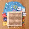 Multiplication Table Learning Board Game Children Wooden Montessori Educational Toys for Kids Math Counting Teaching Aids