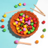 Kids Montessori Fruit Sorting Tray Toys Fine Motor Education Pretend Feeding Games Color Counting Sensory Learning Toys Toddlers