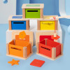 Baby Montessori Color Shape Sorting Toys Wooden Fine Motor Training Sensory Coin Box Magnetic Matching Games Educational Toys