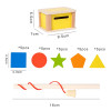 Baby Montessori Color Shape Sorting Toys Wooden Fine Motor Training Sensory Coin Box Magnetic Matching Games Educational Toys