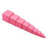 Trreeyear Pink Tower with 10Pcs Stand Cards Preschool Kids Math Teaching Professional Montessori Learning Toys