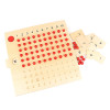 Montessori Educational Wooden Toy Multiplication and Division Beads Board for Early Childhood Preschool Training Family Version