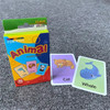 2023 Kids Montessori Baby Learn English Word Card Flashcards Reading Cognition Card Educational Toys For Children Learning Gift