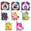 0-12 Months Cloth Books Animal Tails Baby Puzzle Early Learning Ring Fabric Book Kids Educational Develop Cognize Reading Toys