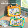WLtoys 28CM/36CM Magnetic Drawing Board for Kids, Large Graffiti Board with Magnetic Beads and Pen, Cute Crab Toy Gift