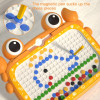 WLtoys 28CM/36CM Magnetic Drawing Board for Kids, Large Graffiti Board with Magnetic Beads and Pen, Cute Crab Toy Gift