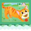 6 Books Baby Child Chinese and English Bilingual Words Learning Cardboard Book Kids Pocket Reading Early Education 12.5 X 12.5CM