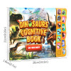 Kids Reading Dinosaur Cognition Card Books With Interactive Sound Play Sets And 12 Realistic Model Early Educational For Baby