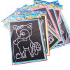 20Pcs/10Pcs Magic Scratch Art Doodle Pad Sand Painting Cards Early Educational Learning Creative Drawing Toys for Children 20Pcs/10Pcs Magic Scratch Art Doodle Pad Sand Painting Cards Early Educational Learning Creative Drawing Toys for Children