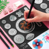10-33pcs Spirograph Design Arts Craft Kit Classic Amazing Designs Rainbow Magic Scratch Off Paper Set Children Kids Drawing Toys