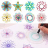 10-33pcs Spirograph Design Arts Craft Kit Classic Amazing Designs Rainbow Magic Scratch Off Paper Set Children Kids Drawing Toys