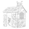 DIY Jungle Graffiti Toy House Paper Tent 3D Paper Drawing Early Education Puzzle Toy Children's Gift