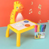 Mini Led Projector Art Drawing Table Giraffe Trace Draw Projector Film Copying Toy With Light And Music Doodle Drawing Board