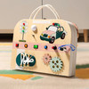 New Busy Board Handheld Box Montessori Life Early Education Circuit Light Drawing Board Integrated Puzzle Wooden Toy Baby Gift