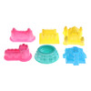 6Pcs/Set Portable Castle Sand Clay Novelty Beach Toys Model Clay For Moving Magic Sand Wholesale