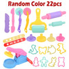 Creative 3D Plasticine Mold Modeling Clay Accessories DIY Play Dough Noodle Tool Kit Plastic Set Knife Mold Kids Educational Toy