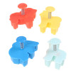4PCS Animal Plasticine Mold Tools Set Kit Sand Kids Playdough Modeling Clay Cookies Bake Die