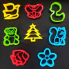 Children DIY Slime Light Clay Flower Animal Letter Number Modl Tool Plasticine Modeling Plastic Sculpture Play Dough Toy for Kid