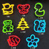 Children DIY Slime Light Clay Flower Animal Letter Number Modl Tool Plasticine Modeling Plastic Sculpture Play Dough Toy for Kid