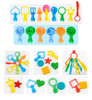 41 Pcs Creative 3D Plastic DIY Mold Modeling Kit Color Play Clay Model Sculpture Tool for Children Learning Education Toy