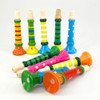 Wooden Trumpet Children Toy Horn Whistle Musical Instrument for Kids Early Educational Montessori Toys Sound Training Games