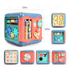 Baby Activity Cube Toddler Toys 7 in 1 Educational Shape Sorter Musical Toy Bead Maze Counting Discovery Toys For Kids Learning