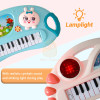 Kids Piano Instrument Toy Musical Teaching Keyboard Flash Electronic Digital Music Microphone Educational Toys For Children Gift