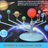 Solar System Model DIY Toys Rotatable Child Science And Technology Learning Planet Assembly Coloring Educational Toy Teach Aid