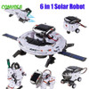 Creative 6 In 1 Solar Robot Car Space Ship Toys Technology Science Kits Solaire Energy Technological Gadgets Scientific Toy Boys