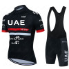 Uae Team Summer Cycling Jersey Sets Mens Blue Short Sleeve Bicycle