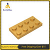 10Pcs MOC Parts 3020 Plate 2 x 4 Compatible Bricks DIY Assmble Building Blocks Particle Kid Brain Puzzle Toy Birthday Gift