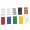 10Pcs MOC Parts 3020 Plate 2 x 4 Compatible Bricks DIY Assmble Building Blocks Particle Kid Brain Puzzle Toy Birthday Gift