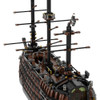 Gobricks MOC Maritime Adventures Brown Pirate ship Building Blocks Sailing Model Collection Bricks Toy For Children BirthdayGift