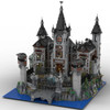 MOC Modular Medieval Castle Building Block Set Street View The Architecture Of the Movie Lunatic Asylum Bricks Toys Collection