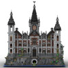 MOC Modular Medieval Castle Building Block Set Street View The Architecture Of the Movie Lunatic Asylum Bricks Toys Collection