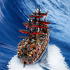Gobricks MOC Imperial Warships The Ruined Kings Model Building Blocks Classic Pirate Ship diy Bricks Toy Childrens Birthday Gift