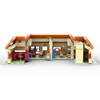 Gobricks MOC Movie Simpsonsed Krusty Burger House Construction Model Building Block Street View Residential Villa Toy Brick Gift