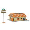 MOC Movie Family Simpsonsed Krusty Burger House Model Building Block American Movies Street View Residential Toy Brick Kid Gift MOC Movie Family Simpsonsed Krusty Burger House Model Building Block American Movies Street View Residential Toy Brick Kid Gift