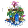Ancient Architecture Peach Blossom Pond Castle Girl Model Building Block Assembly High difficulty Children's Toy