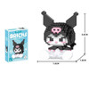 Building Block Sanrio Anime Figure Kuromi Assembled Toys Decorative Ornament Model My Melody Children's Puzzle Gifts